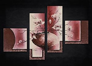 quadryptique - Peinture à l'huile