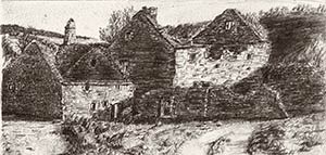Dessin au Crayon ruines