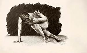Dessin au Crayon Danseur