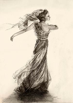 Dessin au Crayon danseuse