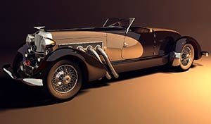 3ds max Duesenberg SJ Weymann Speedster 1933