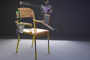 3ds max Chaise